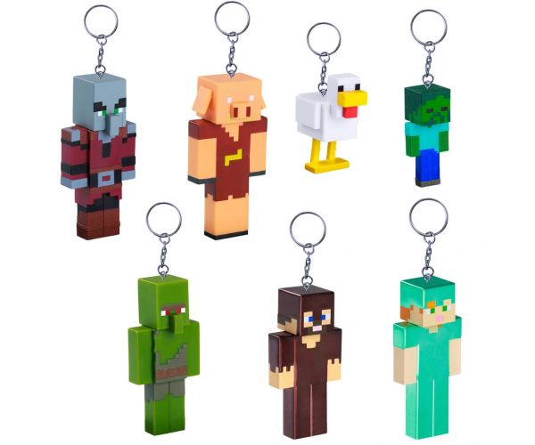 Minecraft privjesak-figura iznenađenja, raznih vrsta - 1 kom