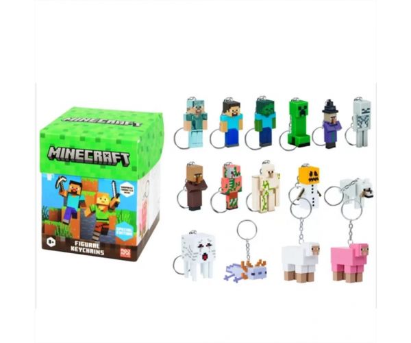 Minecraft figurica iznenađenja privjesak za ključeve, 13 cm, serija 2 - 1 kom