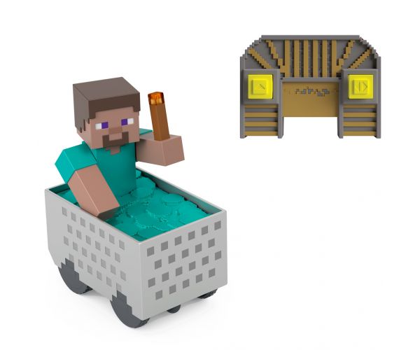 Minecraft RC daljinski upravljani rudarski vagon s figuricom Stevea – Mattel
