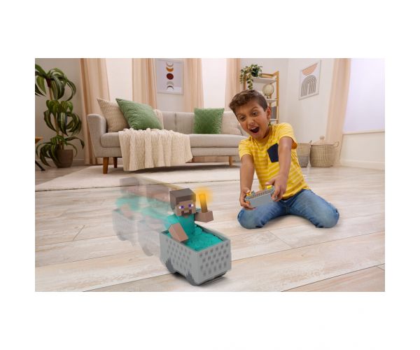 Minecraft RC daljinski upravljani rudarski vagon s figuricom Stevea – Mattel