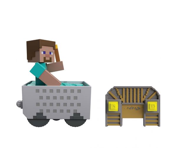 Minecraft RC daljinski upravljani rudarski vagon s figuricom Stevea – Mattel