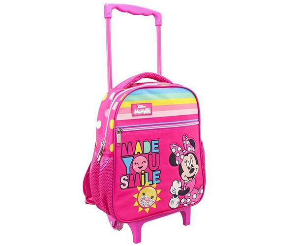 Minnie Mouse ruksak ružičaste boje na kotačiće 27x10x31cm