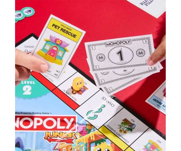 Monopoly Junior društvena igra s životinjskim figuricama - Hasbro