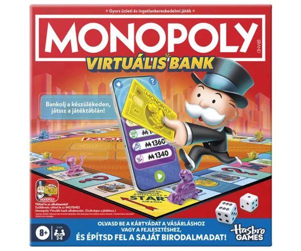 Monopoly Virtuális Bank társasjáték – Hasbro