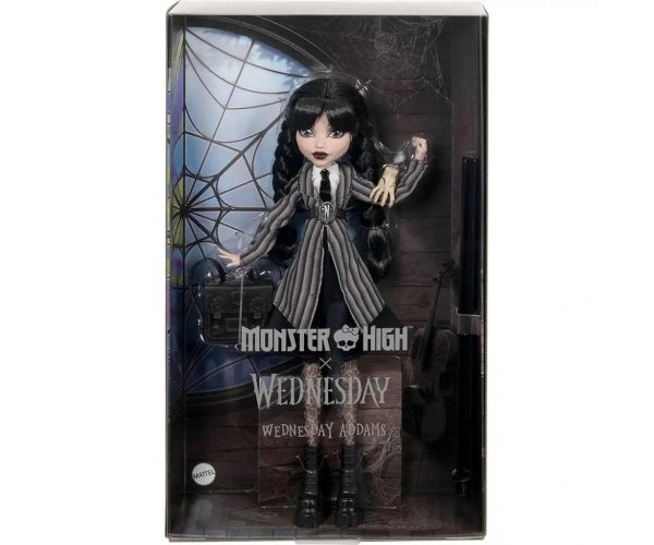 Monster High X Wednesday: Wednesday Addams baba - Mattel