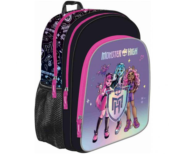Monster High crna školska torba, ruksak 38x30x18cm