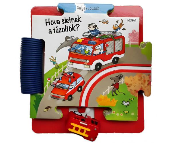 Móra: Puzzle és pálya - Hova sietnek a tűzoltók? foglalkoztató