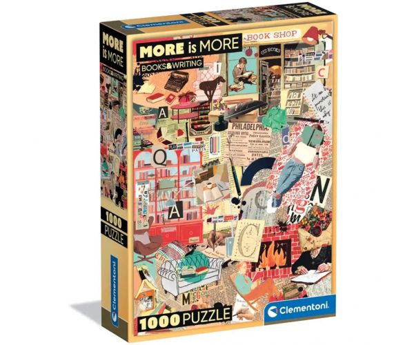 More is More: Könyvek és írás HQC 1000db-os puzzle - Clementoni