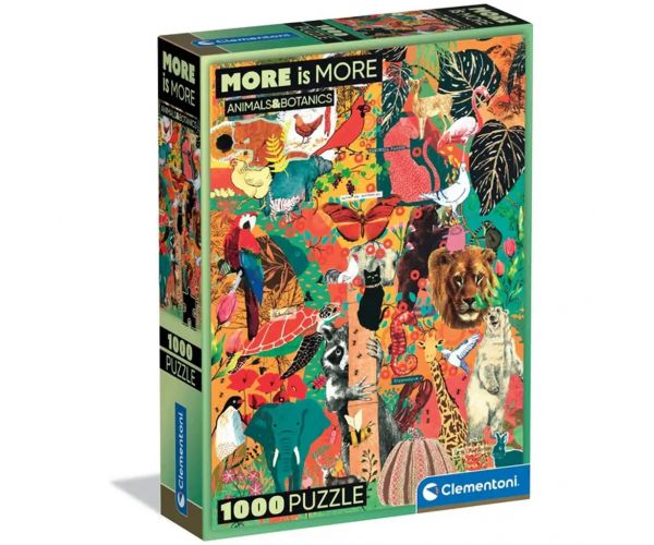 More is More: Állatok és botanikai csodák HQC 1000db-os puzzle - Clementoni