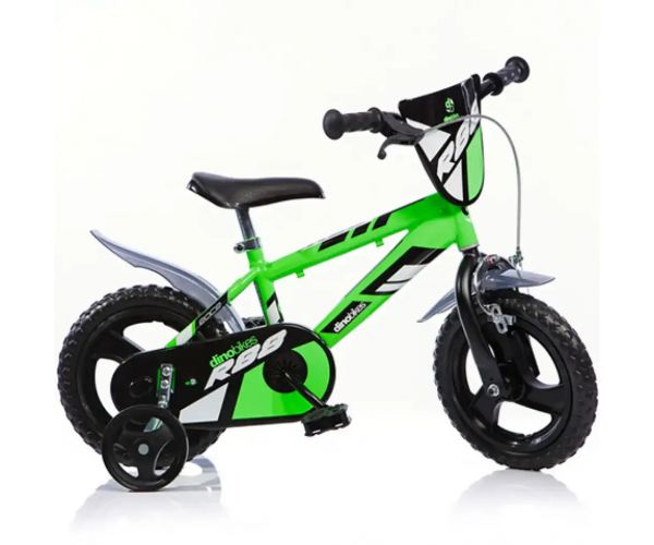 Mountain Bike R88 zöld-fekete gyerek bicikli 12-es méretben - Dino Bikes kerékpár