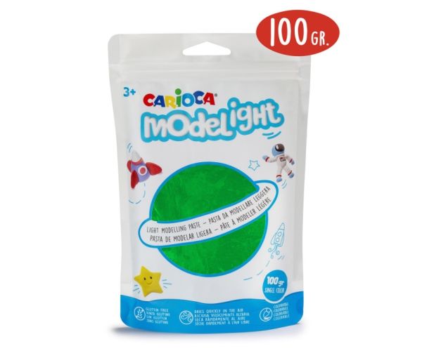 Modelight 100g zeleni plastelin - Carioca