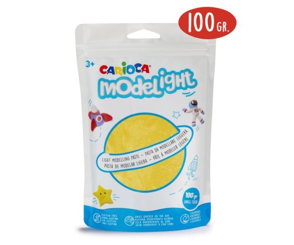 Modelight 100g žuti plastelin - Carioca