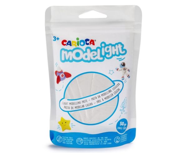 Modelight 50g bijeli plastelin - Carioca
