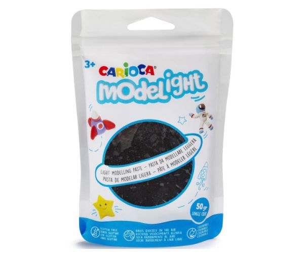 Modelight 50g crni plastelin - Carioca