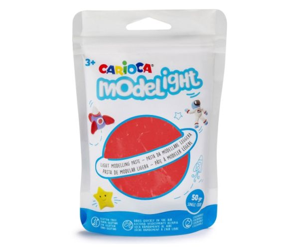 Modelight 50g crveni plastelin - Carioca