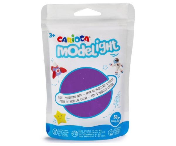 Modelight 50g ljubičasti plastelin - Carioca