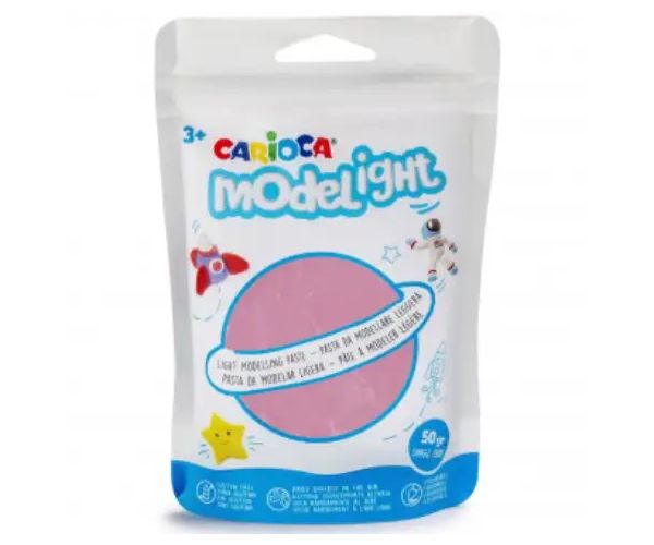 Modelight 50g ružičasti plastelin - Carioca