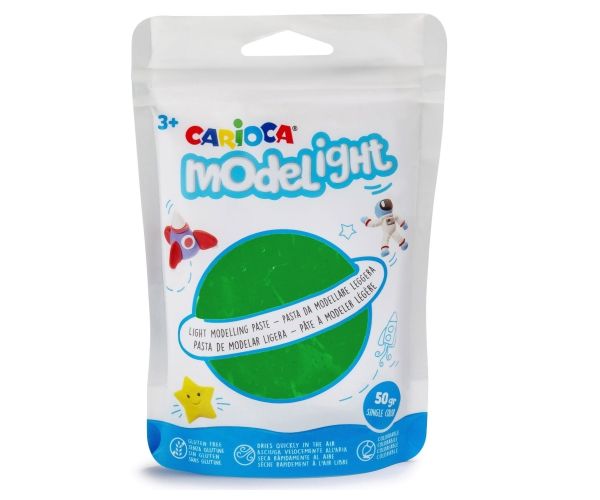 Modelight 50g zeleni plastelin - Carioca