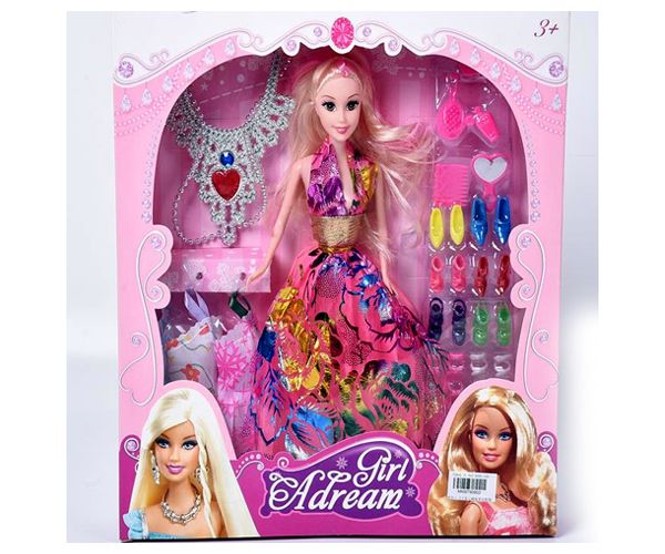 Modna lutka princeza sa ogrlicom, cipelama i ostalim dodacima