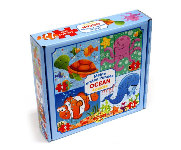 Moj prvi puzzle: Ocean 4 u 1 baby puzzle