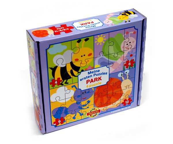 Moj prvi puzzle: Sitne životinje iz vrta 4 u 1 baby puzzle