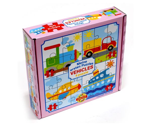 Moj prvi puzzle: Vozila 4 u 1 baby puzzle