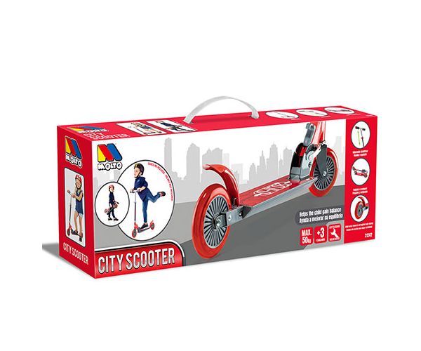 Molto: City Scooter romobil crvene boje
