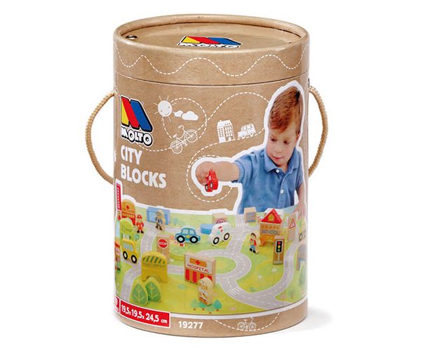 Molto: Nature City Bloks drvena igračka, 79 komada