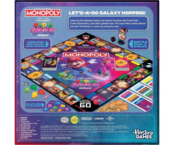 Monopoly Super Mario Galaksija Film društvena igra - Hasbro