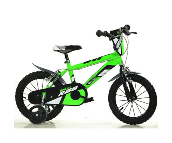 Mountain Bike R88 zöld-fekete gyerek bicikli 14-es méretben - Dino Bikes kerékpár