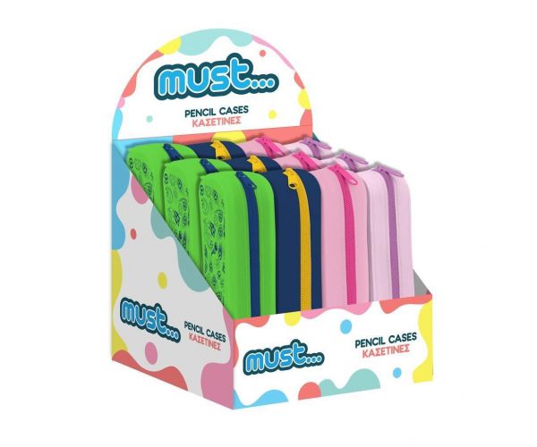 Must: Focus cilindrična silikonska pernica 20x5x6cm u više varijanti