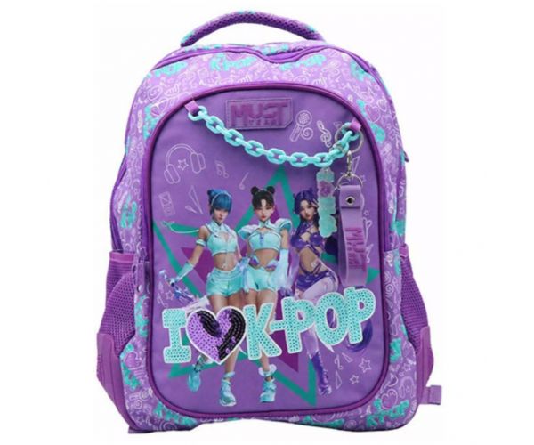 Must: I Love K-Pop iskolatáska hátizsák 43x32x18cm - Luna