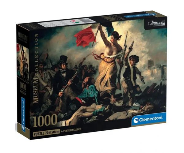Museum Collection: Eugène Delacroix - A szabadság vezeti a népet 1000db-os puzzle - Clementoni