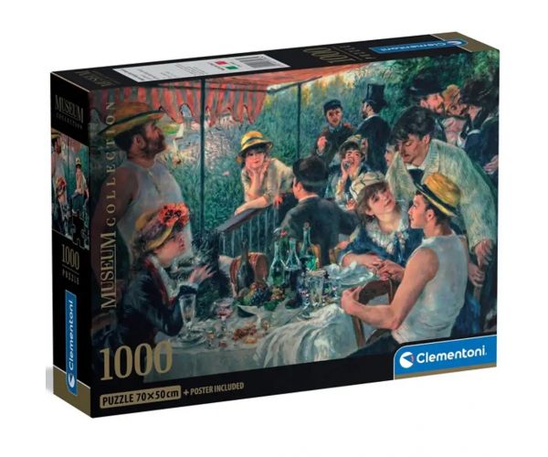 Museum Collection: Renoir - A csónakos társaság ebédje HQC 1000db-os puzzle poszterrel - Clementoni