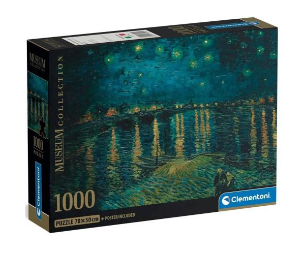 Museum Collection: Van Gogh - Csillagos éjszaka 1000 db-os HQC compact puzzle - Clementoni