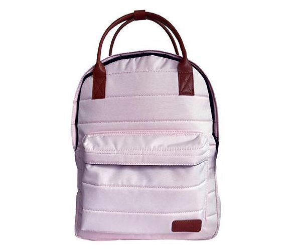 Must: Blijedo ružičasta zaobljena školska torba, ruksak 40x30x12cm