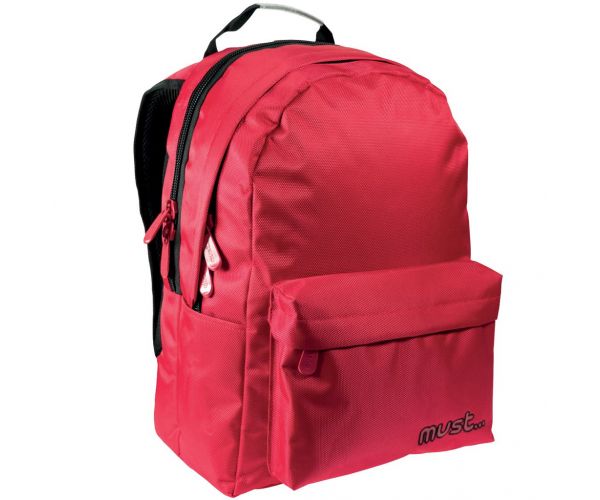 Must: Crvena Monochrome RipStop školska torba, ruksak 32x17x42cm