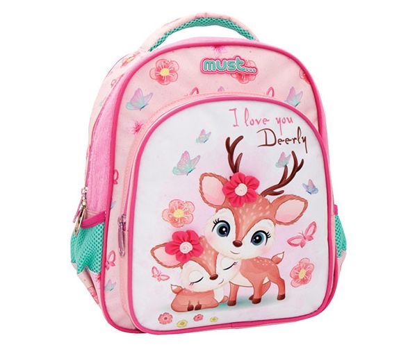 Must: I love you Deerly ruksak slatki jelen 27x10x31 cm