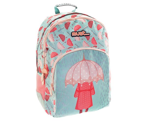 Must: Kišobran školska torba, ruksak 33x16x45cm