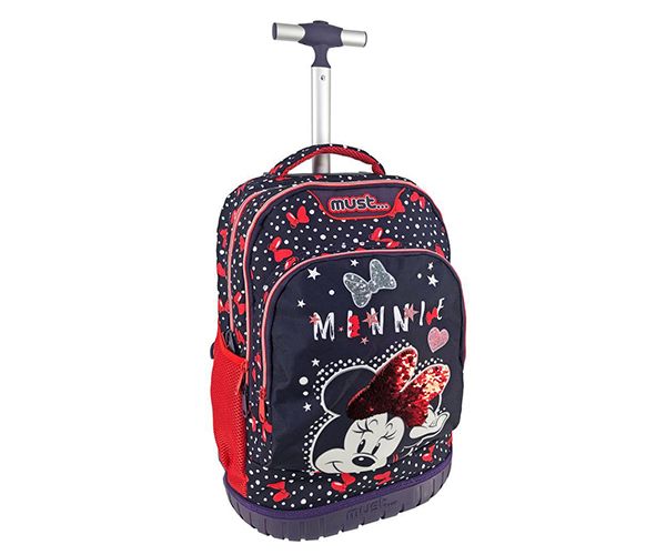 Must... Minnie Mouse na kotače, školska torba sa tri pretinca, ruksak