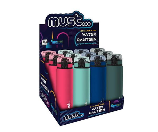 Must Pagouri metalna boca za vodu 650ml u nekoliko verzija