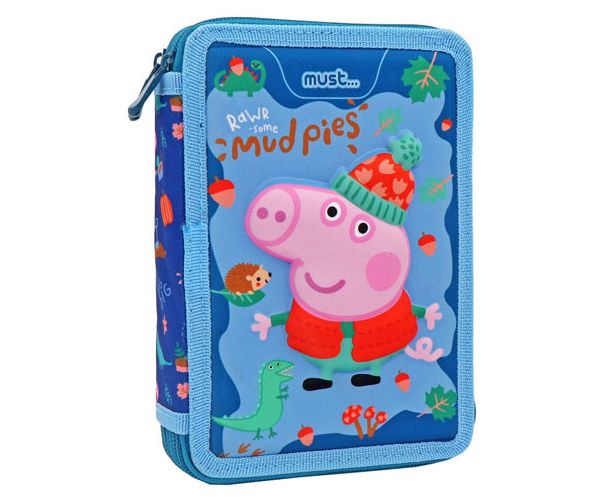 Must... Peppa Pig George punjena višeslojna pernica