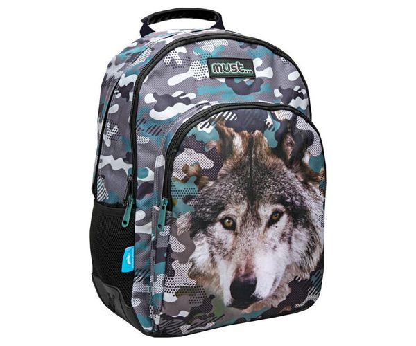 Must... Školska torba Animal Planet sa uzorkom vuka 33x16x45cm