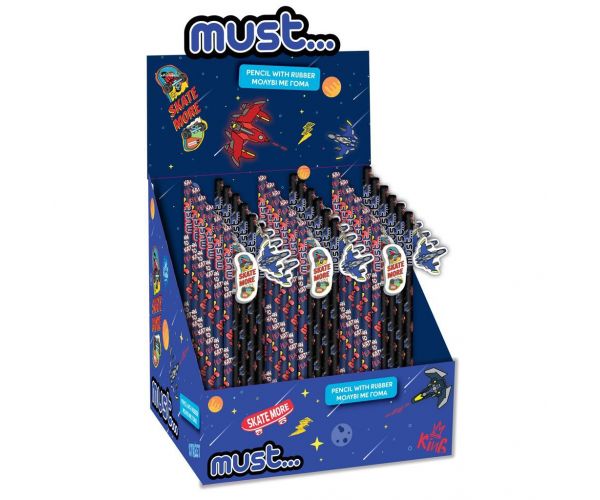 Must... Space Battle grafitna olovka s gumicom u dvije verzije