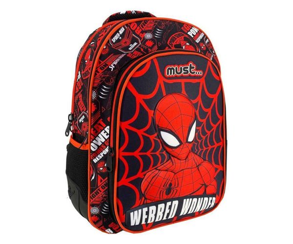 Must: Spiderman tamnoplavo-crvena školska torba, ruksak 32x18x43cm