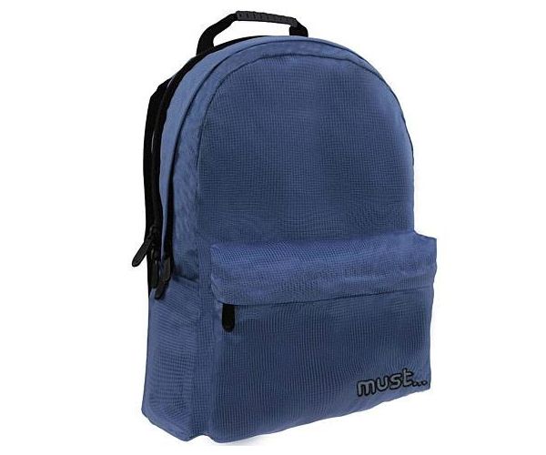 Must: Tamnoplava Monochrome RipStop školska torba, ruksak 32x17x42cm