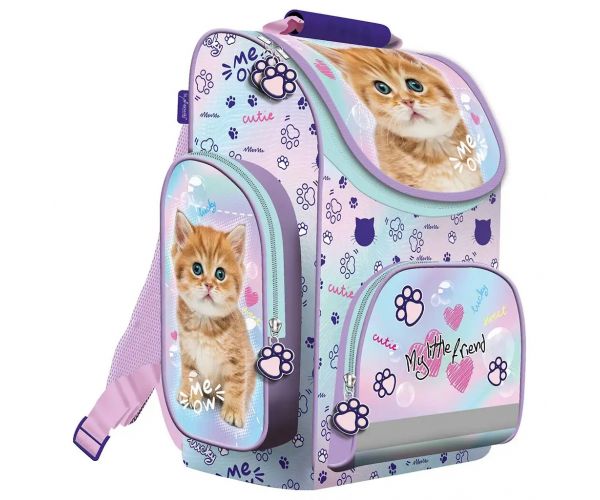 My Little Friend - Pastel Kitty cicás ergonomikus iskolatáska, hátizsák 35,5x27,5x16cm