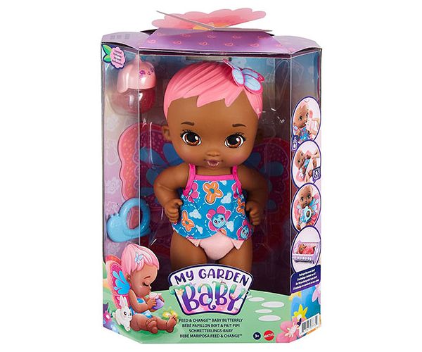 My Garden Baby: Slatka leptir beba za hranjenje 30cm - Mattel
