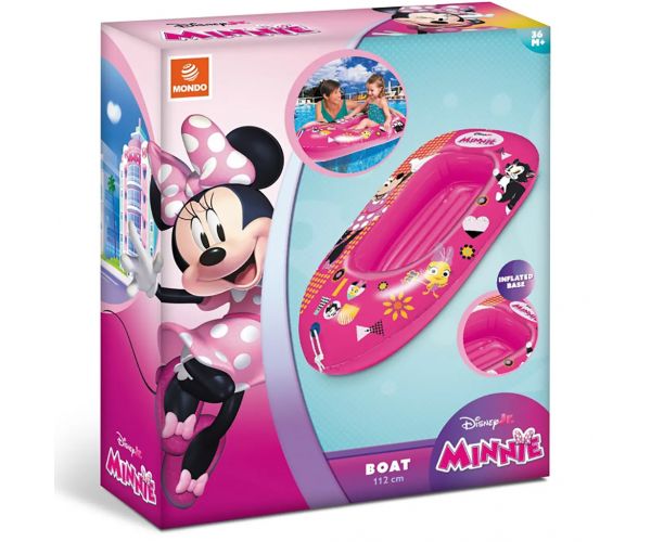 Minnie egér mintás felfújható csónak 112cm - Mondo Toys