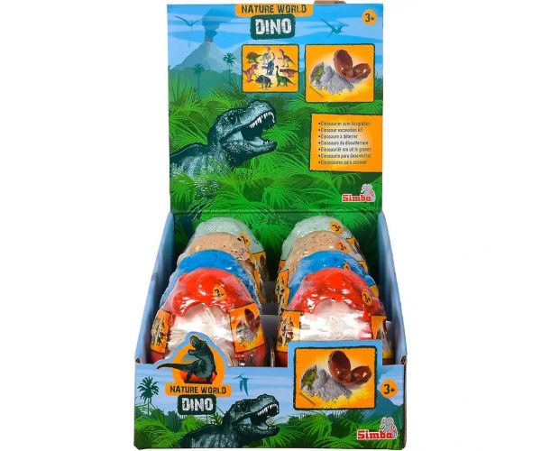 Nature World Dino – Meglepetés dinoszaurusz régészeti készlet tojásban - Simba Toys